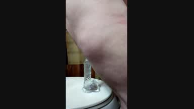 Clear dildo