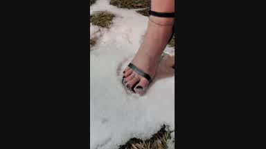 Opentoe heels teasing