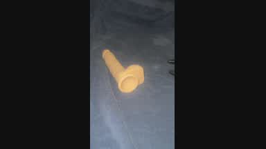 10' dildo and cum show