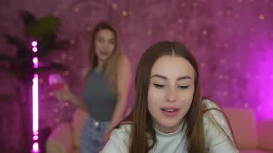 Elice Emily striptease, masturbating pussy, suck d