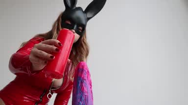Latex Goddess waxplay on your dick (preview)