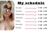 My schedule