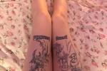 my tattoos on my legs