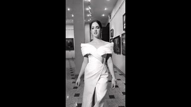 Professional model walk