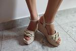 cute bare feet in heels