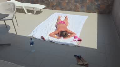 Step-Bro caught Perving on me Sunbathing