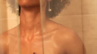 1. nude soapy shower