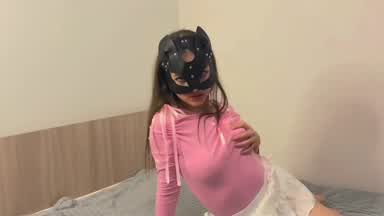 Cutie cat in a skirt