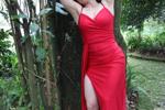 red dress