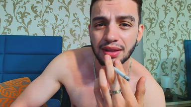smoking, muacles and hot guy