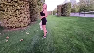 In the park...