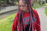 Maddy with braids