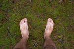 Feet outdoors