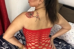 GIRL ON FIRE! GIRL ON RED!