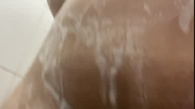 Playing in the shower
