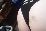 Naughty bad girl spanking