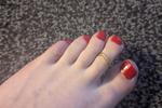 Her feet and his feet