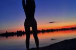 my silhouette at sunset🌞🌊