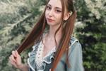 cute photos in green dress