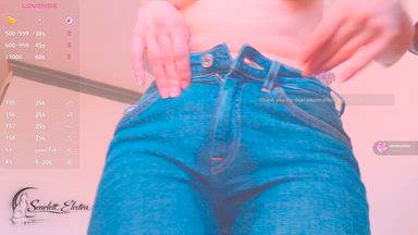 My 1st time ! I SQUIRTED MASSIVE IN JEANS