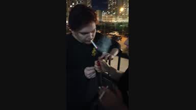 We smoke with your beloved on the balcony:3