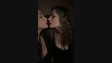Two sexy goths smoking
