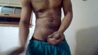 solo standing with cum shot