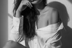 a black and white photo👀😜