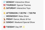 Broadcast schedule