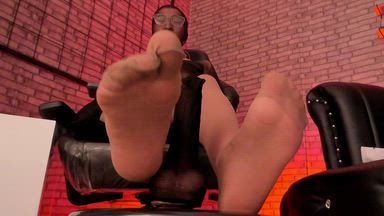nylon/encasement fetish on body, hands and face