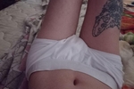 Skinny girl in underwear