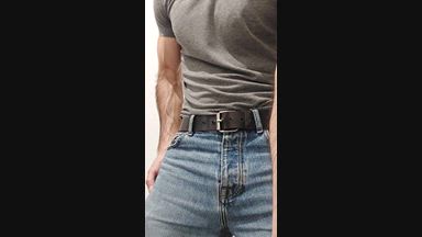 Teasing with my belt
