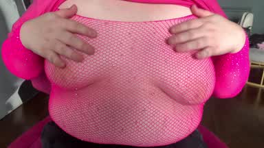 I touch my chest and tease you