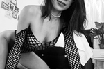 black and white