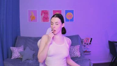 some tease with finger sucking