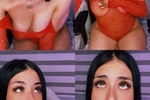 Annie in red lingerie for you