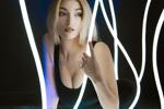 neon photoshoot