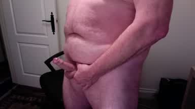 stroking my cock