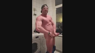 Hard dicking on the tiles
