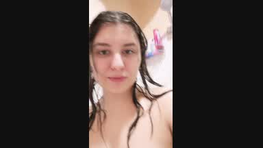 in shower