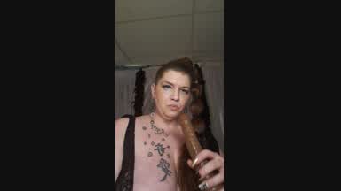1st CB video Gaggung in BBC dildo