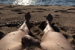 On the beach