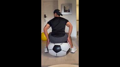 jumping on my giant ball🍑🔥