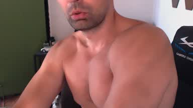 unique cock tease video with sexy muscles