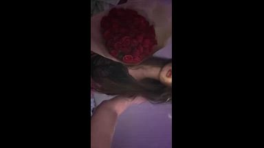 Red roses and black lingerie🌹♣️
