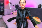 monica — fake sperm on my latex suit