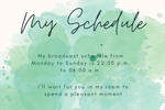 My Schedule