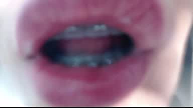 saliva close up