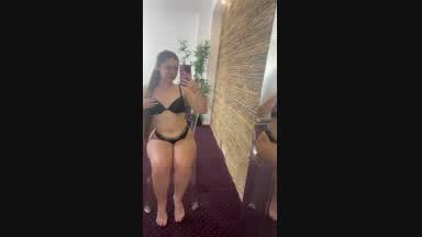 Mirror Tease in Lingerie