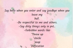 ROOM RULES